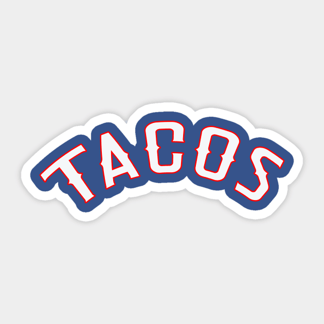 Tacos & Baseball Sticker by djbryanc